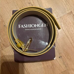 Yellow Fashiongen Belt